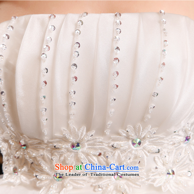 The privilege of serving-leung 2015 new bride wedding dress white Korean Top Loin of pregnant women to align the wedding dresses white 4XL, skirt the privilege of serving-leung , , , shopping on the Internet