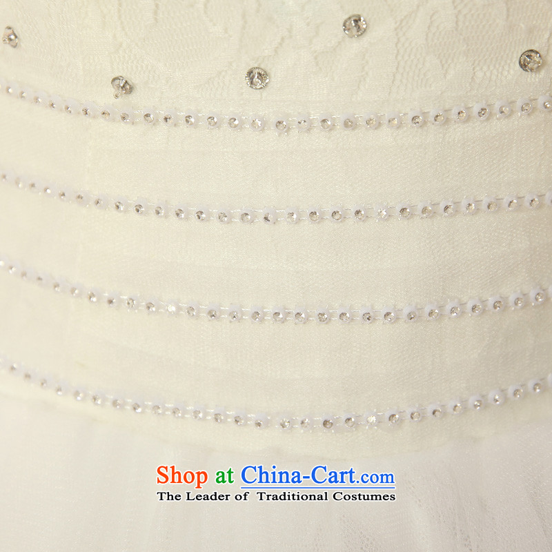 2015 new service-leung won the honor of Princess Bride long-sleeved horn version wedding dress to align the sweet wedding dress White XL, a service-leung , , , shopping on the Internet