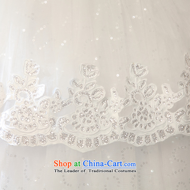 The privilege of serving-leung 2015 new Korean winter Princess Bride l align to Sau San wedding wedding dress white XXL, honor services-leung , , , shopping on the Internet
