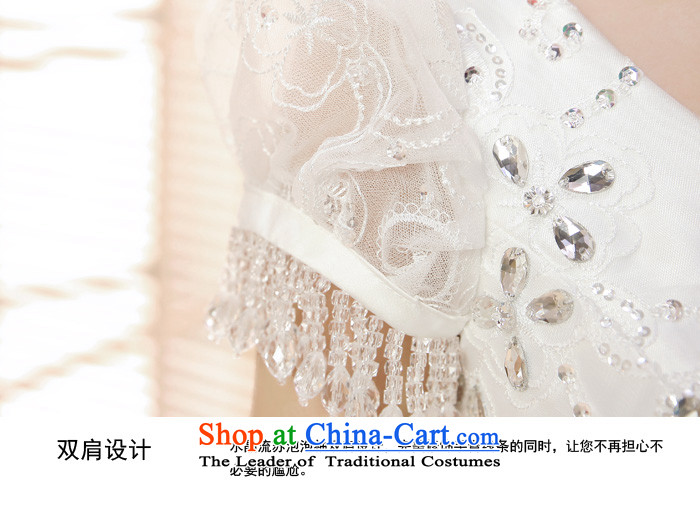 The privilege of serving-leung 2015 new marriages Korean shoulders V-Neck video thin tail wedding dress dresses sweet white 2XL Photo, prices, brand platters! The elections are supplied in the national character of distribution, so action, buy now enjoy more preferential! As soon as possible.