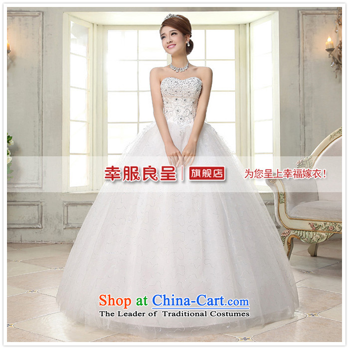 The privilege of serving-leung 2015 new bride wedding dress Korean fashion and chest bon bon skirt to bind a Graphics alignment thin wedding White M pictures, prices, brand platters! The elections are supplied in the national character of distribution, so action, buy now enjoy more preferential! As soon as possible.