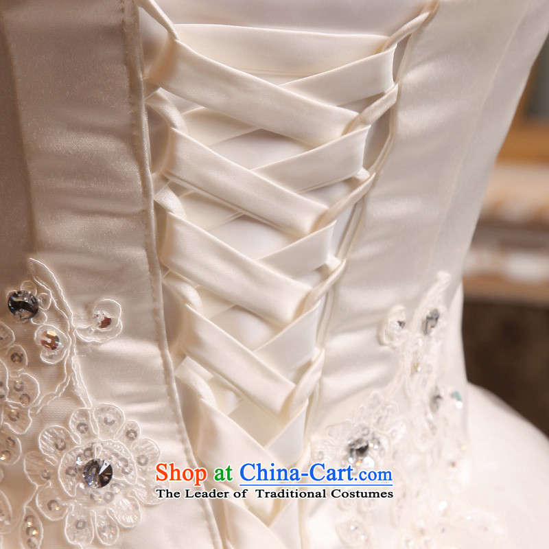 The privilege of serving-leung Korean straps and chest wedding dress to align bon bon diamond wedding dress Sau San New 2015 White -leung to honor, , , , shopping on the Internet