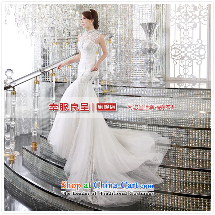 The privilege of serving-leung 2015 new marriages a field shoulder back lace of fashionable tail wedding dresses White 2XL Photo, prices, brand platters! The elections are supplied in the national character of distribution, so action, buy now enjoy more preferential! As soon as possible.
