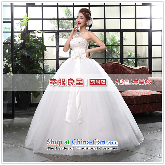 The privilege of serving-leung 2015 new Korean brides wedding dress and stylish chest to align the bow tie princess wedding dress White XL Photo, prices, brand platters! The elections are supplied in the national character of distribution, so action, buy now enjoy more preferential! As soon as possible.