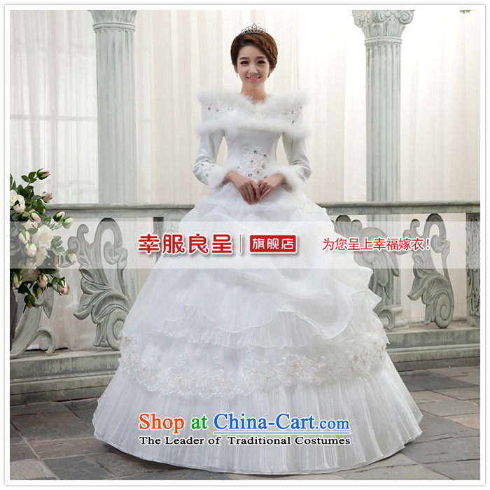 The privilege of serving-leung 2015 winter new marriages a long-sleeved field to align the shoulder graphics thin wedding dress dresses Princess White 2XL Photo, prices, brand platters! The elections are supplied in the national character of distribution, so action, buy now enjoy more preferential! As soon as possible.
