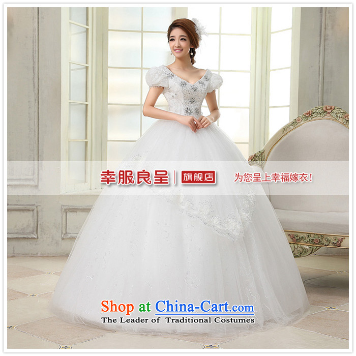 The privilege of serving-leung 2015 new Korean brides wedding dress shoulder shoulders the word bubble to align the Cuff bon bon skirt wedding white picture, prices, S brand platters! The elections are supplied in the national character of distribution, so action, buy now enjoy more preferential! As soon as possible.