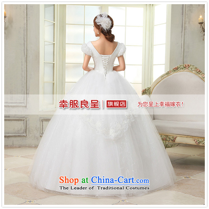 The privilege of serving-leung 2015 new Korean brides wedding dress shoulder shoulders the word bubble to align the Cuff bon bon skirt wedding white picture, prices, S brand platters! The elections are supplied in the national character of distribution, so action, buy now enjoy more preferential! As soon as possible.