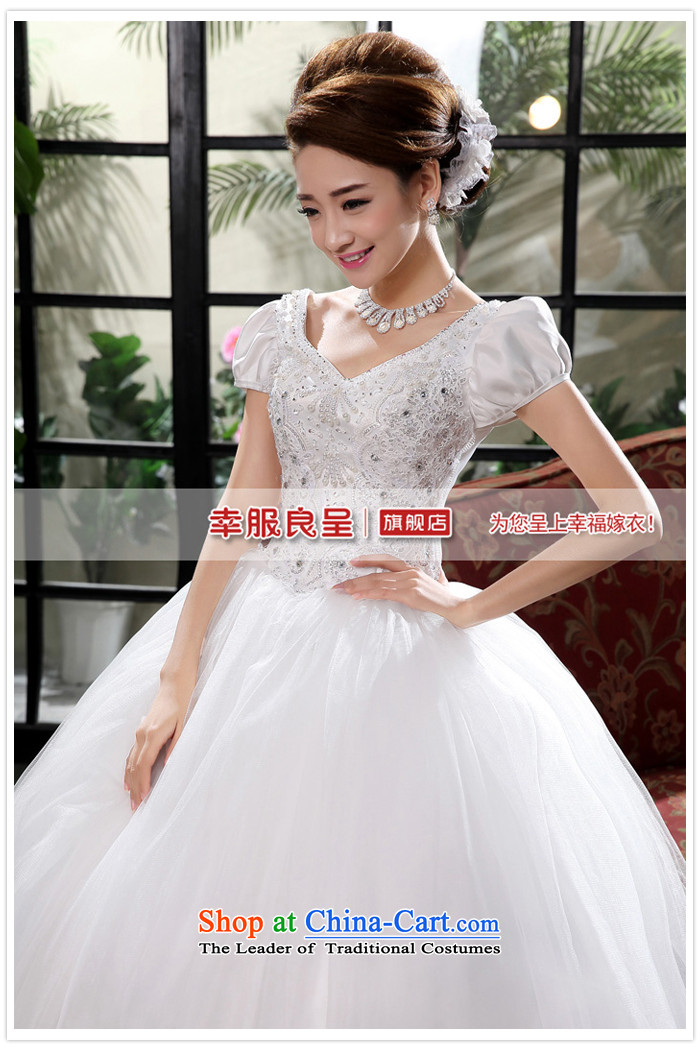 The privilege of serving-leung 2015 new Korean marriages V-neck to align the princess Sau San tie wedding dress dress White 2XL Photo, prices, brand platters! The elections are supplied in the national character of distribution, so action, buy now enjoy more preferential! As soon as possible.