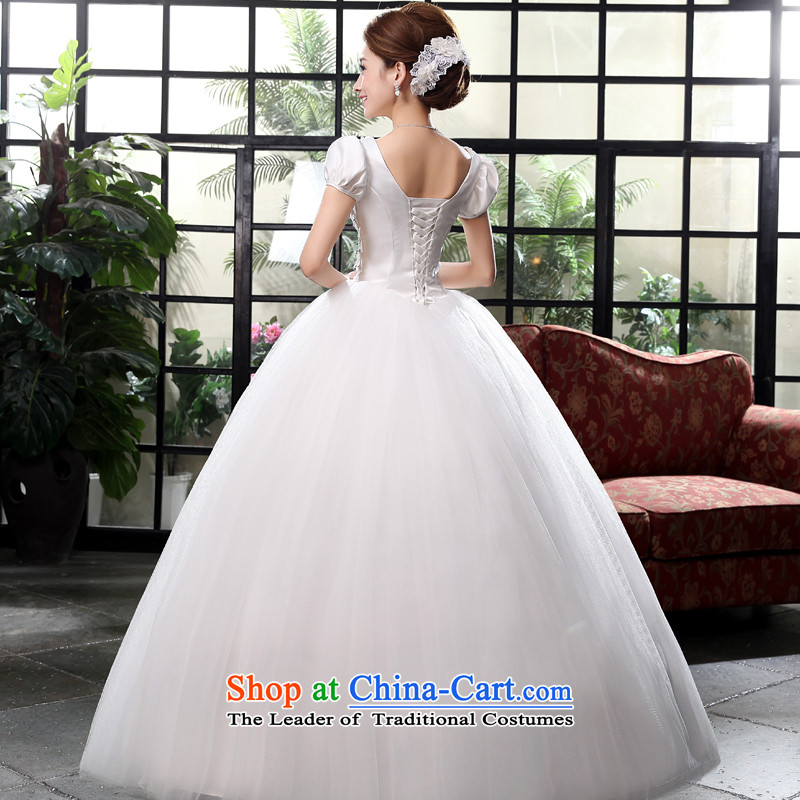 The privilege of serving-leung 2015 new Korean marriages V-neck to align the princess Sau San tie wedding dresses white 2XL, skirt the privilege of serving-leung , , , shopping on the Internet