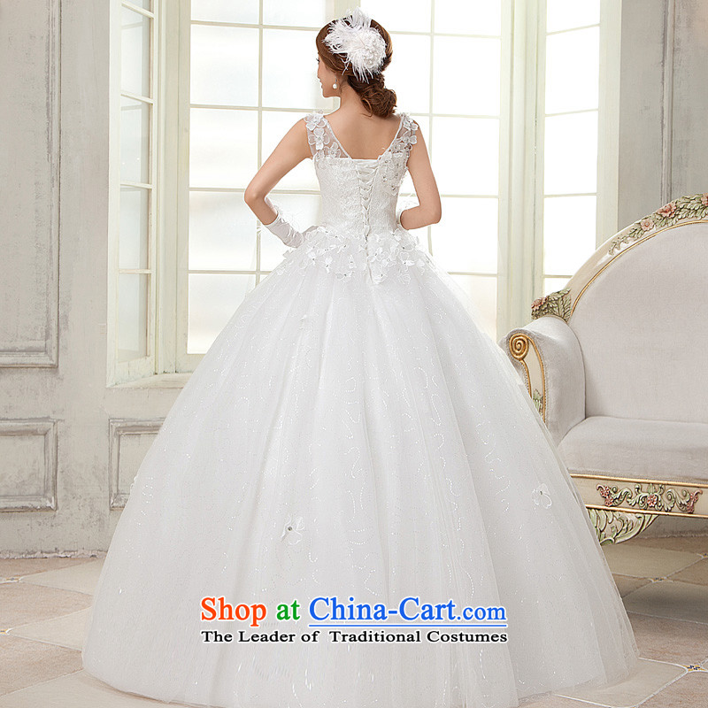 The privilege of serving-leung 2015 new marriages a wedding field to align the shoulder shoulder straps Sau San wedding dresses white L, of skirt services-leung , , , shopping on the Internet