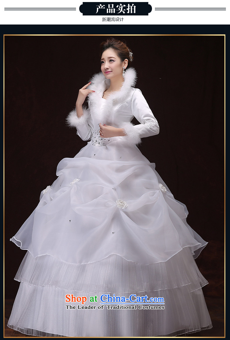 Rain-sang Yi marriages winter wedding white long-sleeved clip cotton diamond wedding hotel services dress large bows HS902 white L picture, prices, brand platters! The elections are supplied in the national character of distribution, so action, buy now enjoy more preferential! As soon as possible.