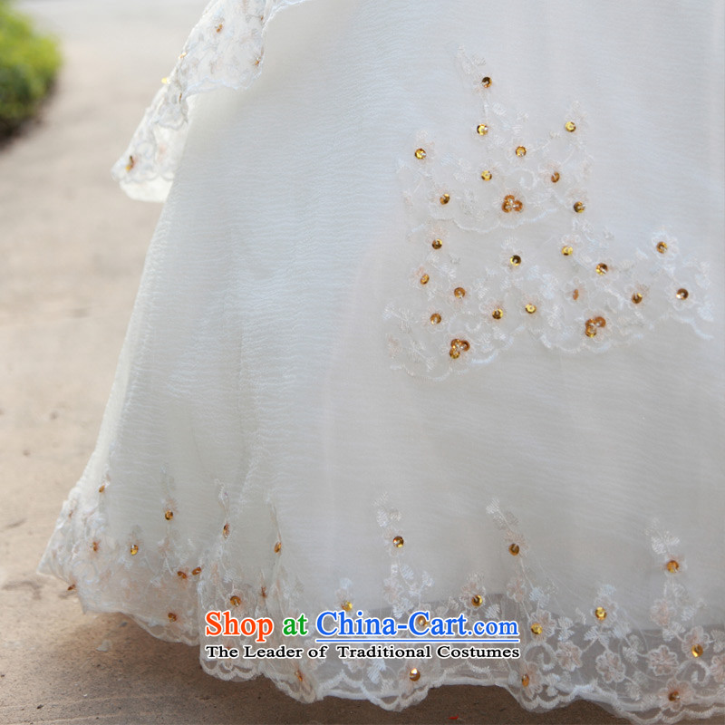 A Bride wedding dresses new drill manually staple Pearl 2015 bon bon princess wedding 890 tail , L, a bride shopping on the Internet has been pressed.