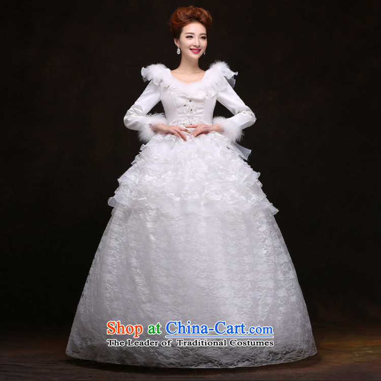 There is also optimized 8D 2014 autumn and winter new wedding dress thick Warm Korean brides Word Graphics thin shoulders to align the Sau San YFTK2084 White XXL picture, prices, brand platters! The elections are supplied in the national character of distribution, so action, buy now enjoy more preferential! As soon as possible.