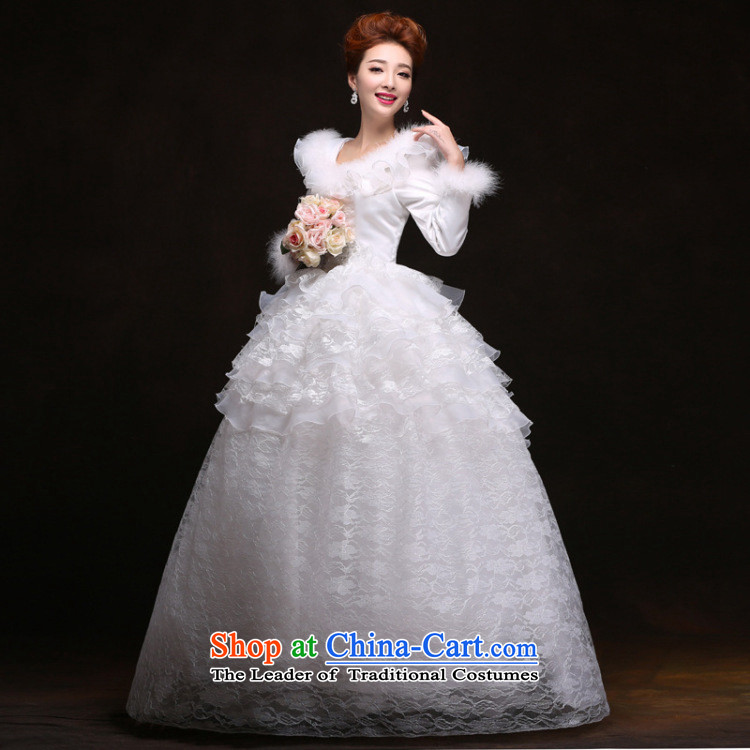 There is also optimized 8D 2014 autumn and winter new wedding dress thick Warm Korean brides Word Graphics thin shoulders to align the Sau San YFTK2084 White XXL picture, prices, brand platters! The elections are supplied in the national character of distribution, so action, buy now enjoy more preferential! As soon as possible.