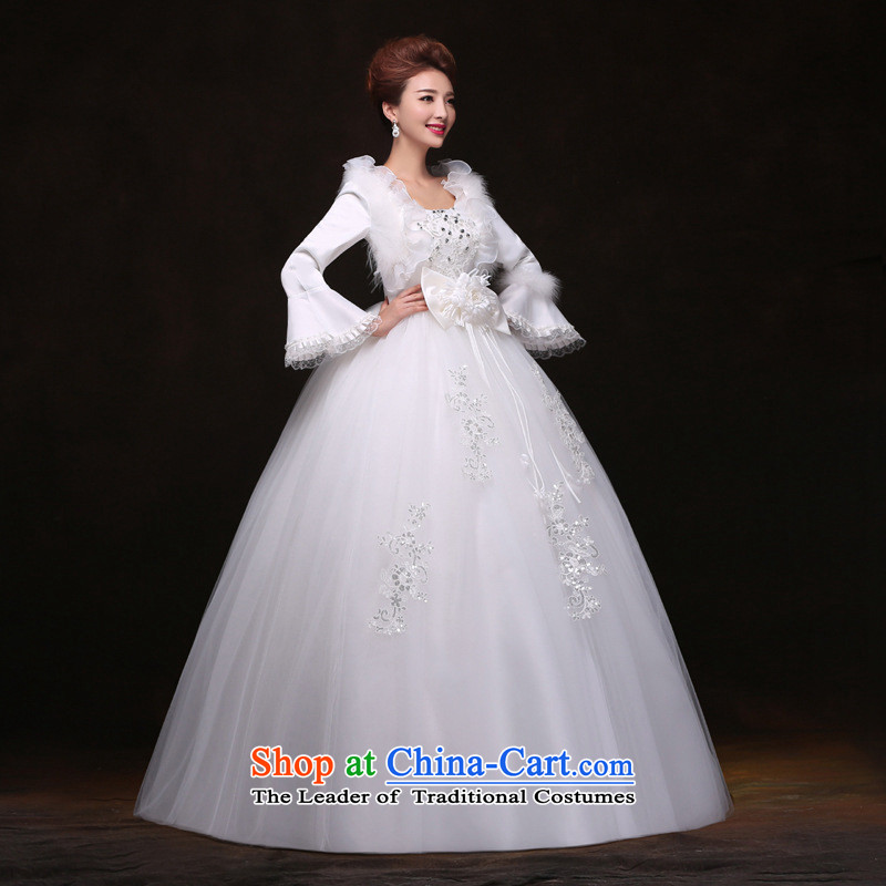 There is also a grand pregnant women higher optimization waist wedding plus cotton with warm winter clothing wedding YUTK2086 white colored silk is optimized M , , , shopping on the Internet