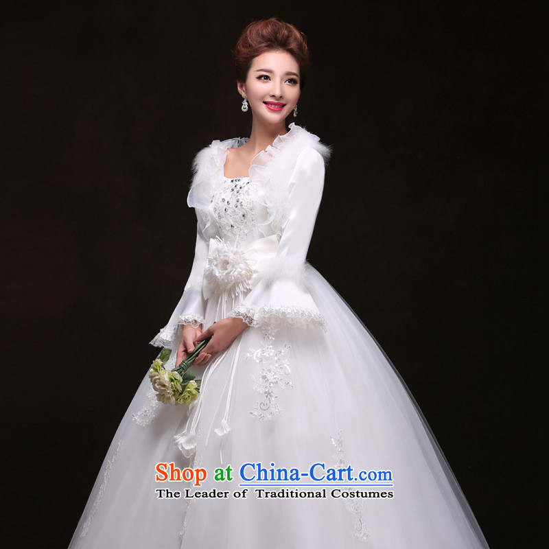 There is also a grand pregnant women higher optimization waist wedding plus cotton with warm winter clothing wedding YUTK2086 white colored silk is optimized M , , , shopping on the Internet