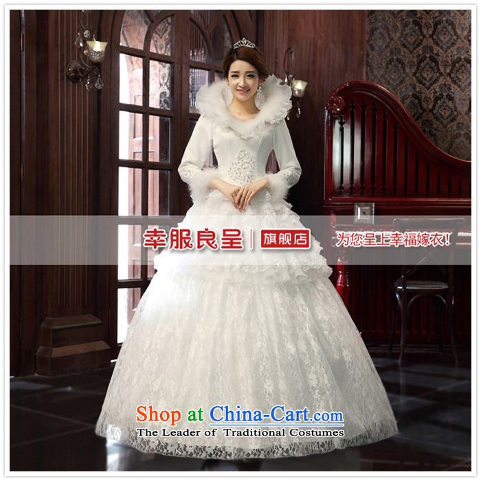 The privilege of serving-leung 2015 new Korean brides winter large collar align with lace video thin wedding dress wedding dress White XL Photo, prices, brand platters! The elections are supplied in the national character of distribution, so action, buy now enjoy more preferential! As soon as possible.