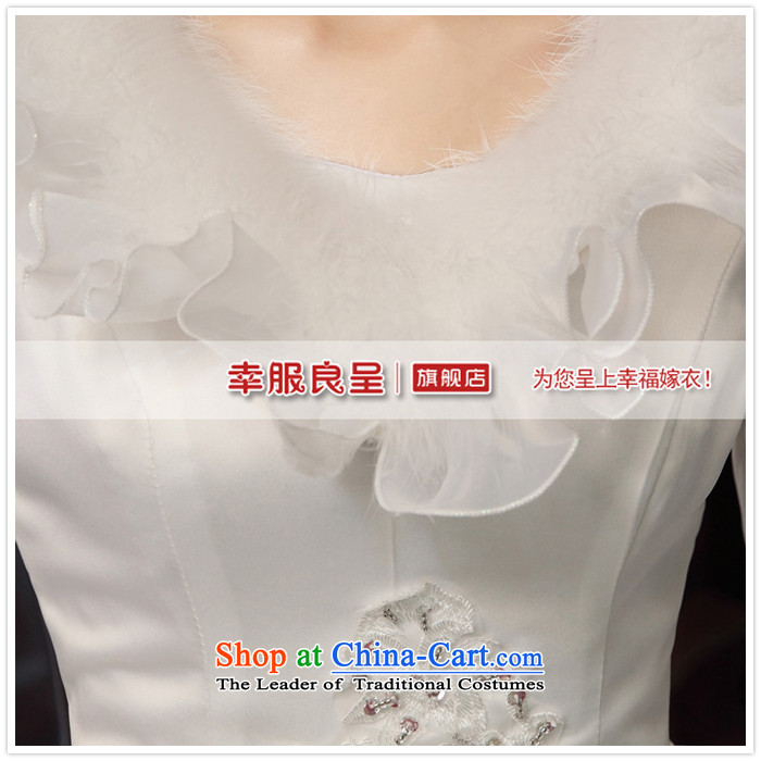 The privilege of serving-leung 2015 new Korean brides winter large collar align with lace video thin wedding dress wedding dress White XL Photo, prices, brand platters! The elections are supplied in the national character of distribution, so action, buy now enjoy more preferential! As soon as possible.