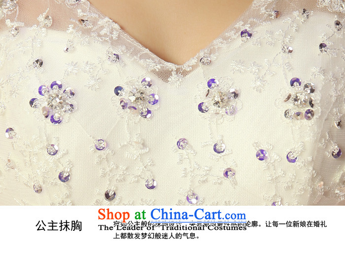 The privilege of serving-leung 2015 new Korean marriages V-Neck shoulders a bow tie to align the stylish wedding dress dress white L-pre-sale 5 day shipping picture, prices, brand platters! The elections are supplied in the national character of distribution, so action, buy now enjoy more preferential! As soon as possible.
