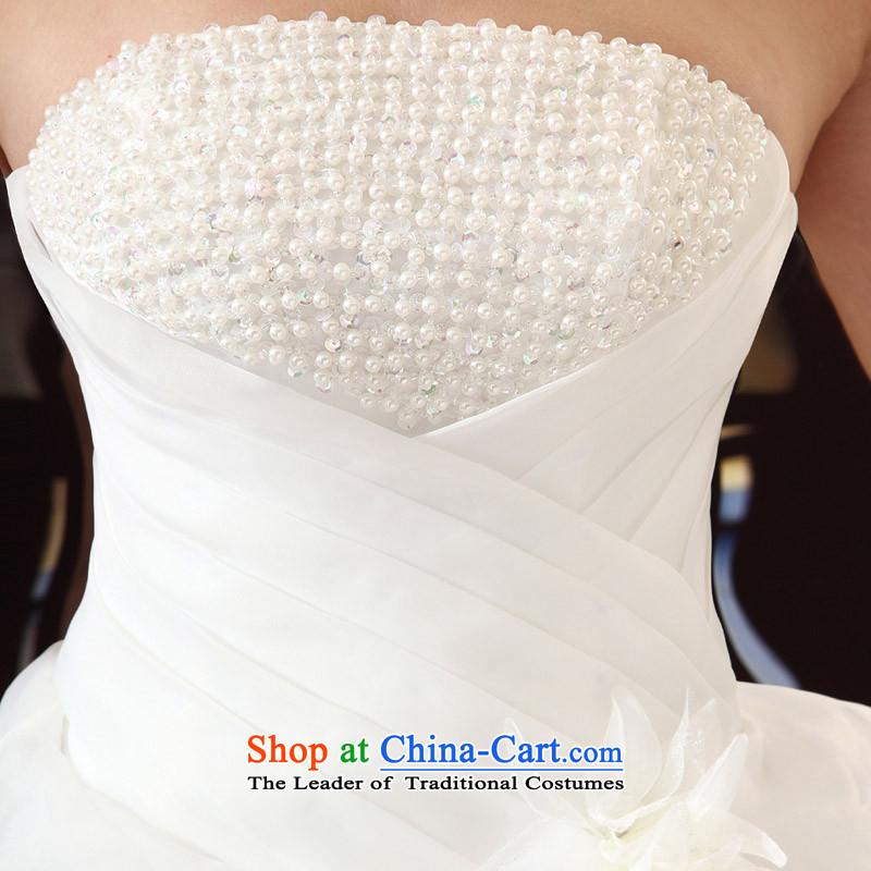 A bride wedding dresses new Korean style wedding Princess Mary Magdalene chest with sweet wedding band 531 L, a bride shopping on the Internet has been pressed.