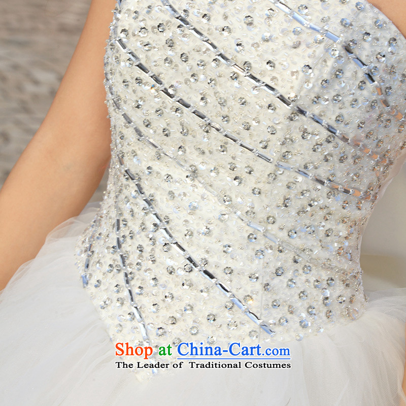 A bride wedding dress shoulder exquisite embroidery wedding sweet bon bon princess wedding new 989 M, a bride shopping on the Internet has been pressed.