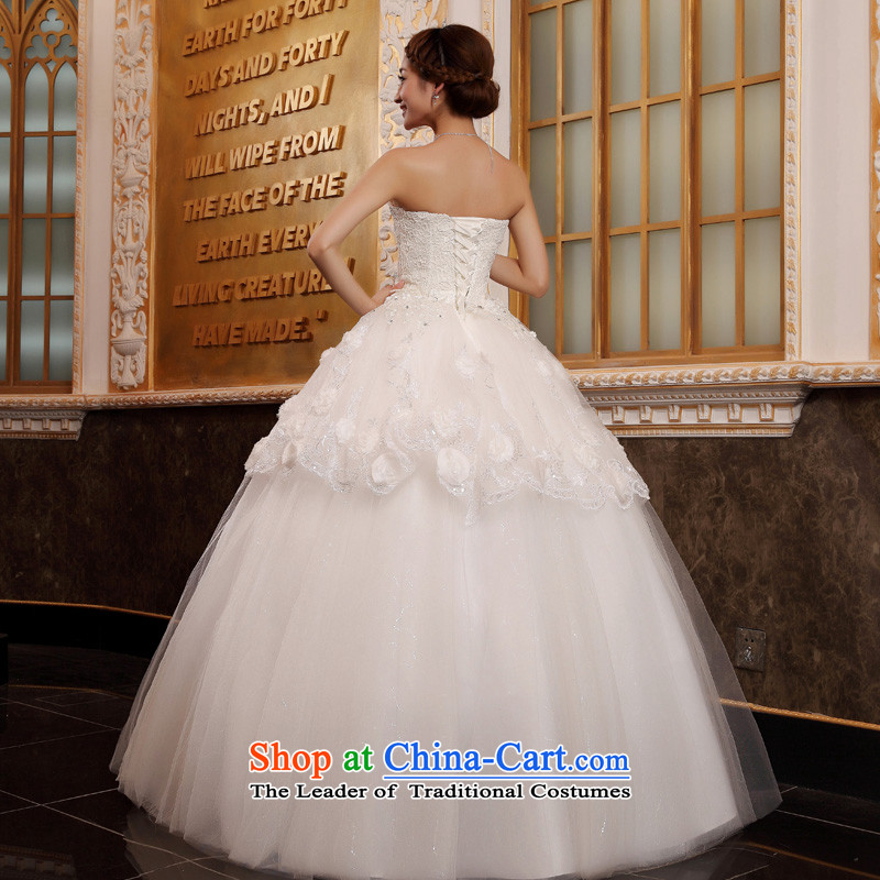 The privilege of serving-leung 2015 new bride Korean fashion lace wiping the chest to graphics thin wedding dress wedding dress white 4XL, privilege service-leung , , , shopping on the Internet
