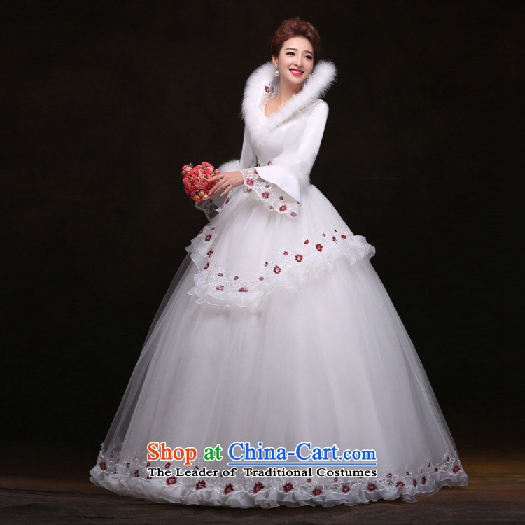 Naoji a winter new long-sleeved to align the wedding dresses Sau San video thin princess bon bon skirt yy091107 wedding pictures, price XL white, brand platters! The elections are supplied in the national character of distribution, so action, buy now enjoy more preferential! As soon as possible.