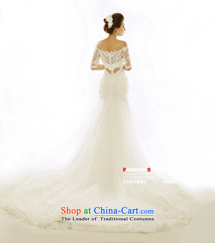 Pre-sale - wedding dresses Kyrgyz-american married a NEW 2015 arts field shoulder lace HT7157 in Sau San crowsfoot cuff bride wedding 1m tail with lace L picture, prices, brand platters! The elections are supplied in the national character of distribution, so action, buy now enjoy more preferential! As soon as possible.