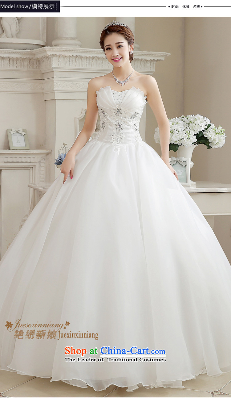 There is a stylish 2015 brides bride embroidered wedding dress the new Korean version of video thin and align the chest straps Sau San large retro Diamond White tailored does not allow for pictures, prices, brand platters! The elections are supplied in the national character of distribution, so action, buy now enjoy more preferential! As soon as possible.