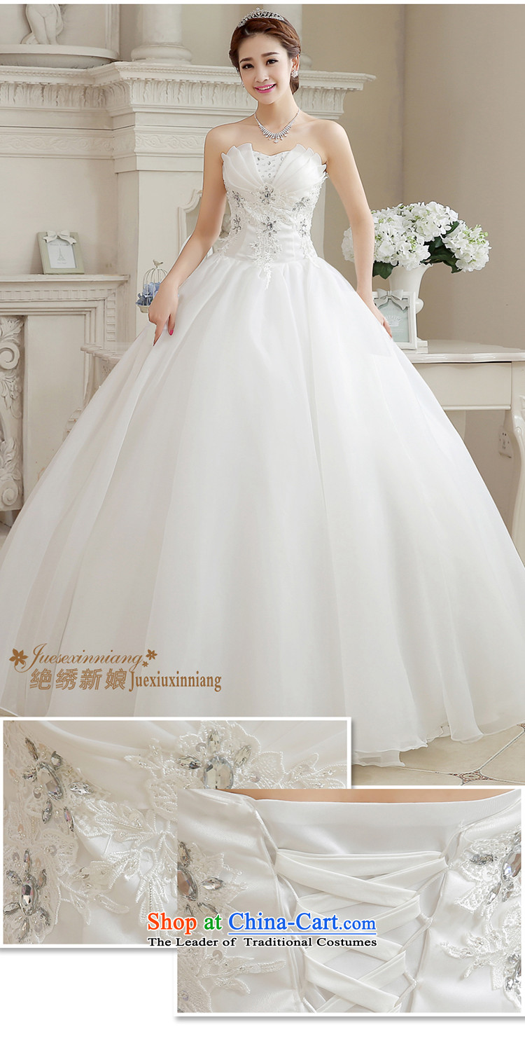 There is a stylish 2015 brides bride embroidered wedding dress the new Korean version of video thin and align the chest straps Sau San large retro Diamond White tailored does not allow for pictures, prices, brand platters! The elections are supplied in the national character of distribution, so action, buy now enjoy more preferential! As soon as possible.