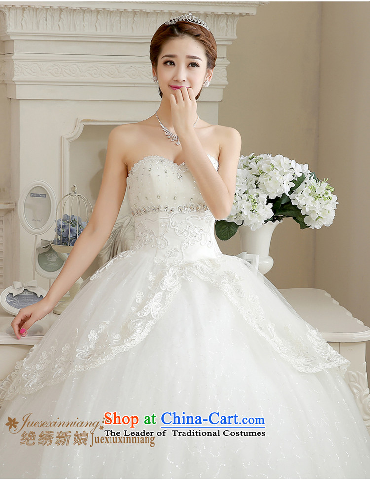Embroidered brides fall/winter is by no means a new stylish Korean 2015 diamond wiping the breast height large waist to align graphics thin pregnant women bride wedding dresses white tailored does not allow for pictures, prices, brand platters! The elections are supplied in the national character of distribution, so action, buy now enjoy more preferential! As soon as possible.