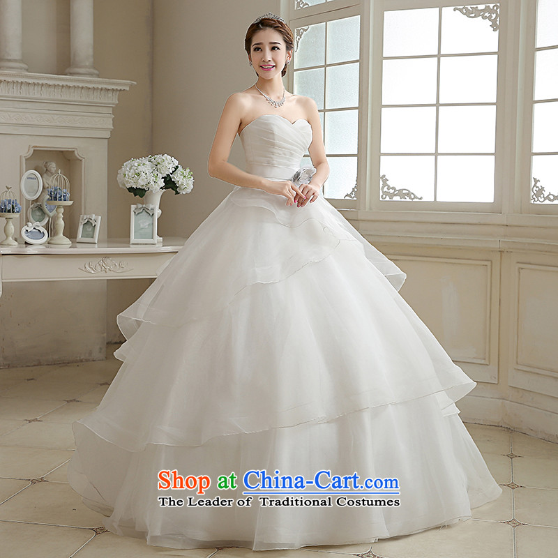 Embroidered is the new Korean brides 2015 edition stylish anointed chest to larger graphics thin strap diamond wedding dresses marriages White M 2 feet waist, Suzhou embroidery brides shipment has been pressed shopping on the Internet