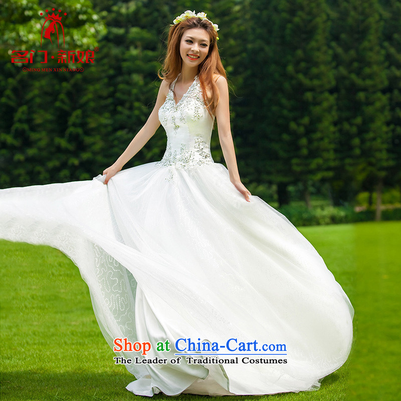 A wedding dresses new 2015 Korean sweet princess minimalist wall also lifting strap v-neck and sexy wedding 937 S