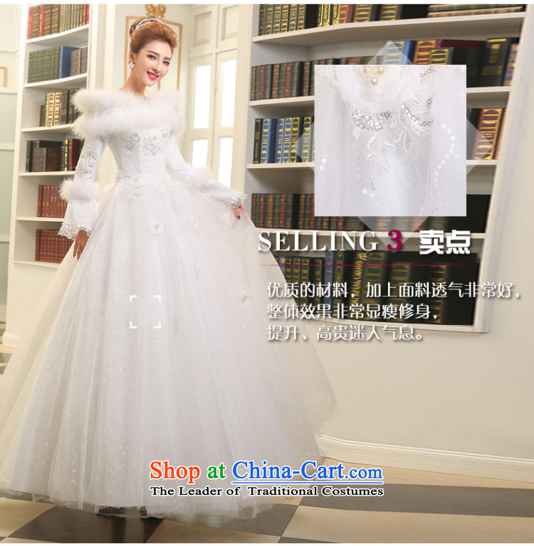 The Republika Srpska Divas Bridal Fashion 2015 new wedding summer field shoulder long-sleeved wedding long Sau San tie wedding to align a white dress long female white XXL( good quality fabrics and stylish warm picture), prices, brand platters! The elections are supplied in the national character of distribution, so action, buy now enjoy more preferential! As soon as possible.