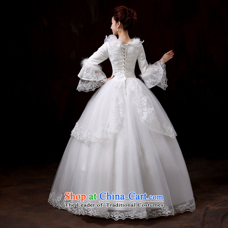 Doi m qi wedding dresses new 2014 winter Princess cuff kit for lace edge sweet wedding long-sleeved thick Korean version for autumn and winter, of gross cotton replacing M Demi Moor Qi , , , shopping on the Internet