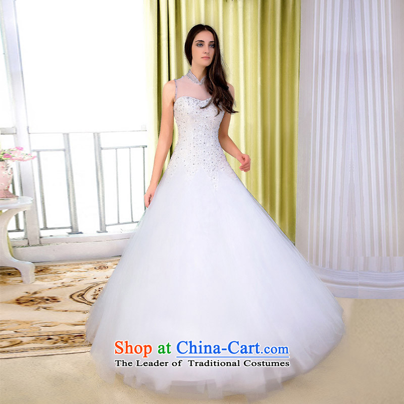 A Bride wedding dresses new stylish retro wedding 2015 Peter Pan for drilling 597 M from the manual door bride shopping on the Internet has been pressed.