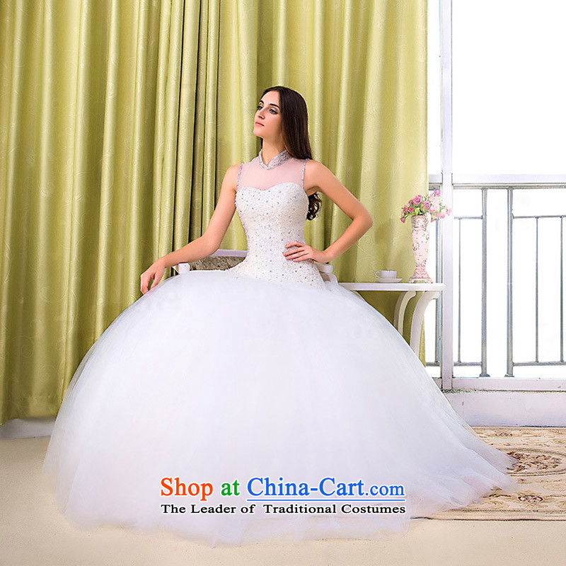 A Bride wedding dresses new stylish retro wedding 2015 Peter Pan for drilling 597 M from the manual door bride shopping on the Internet has been pressed.