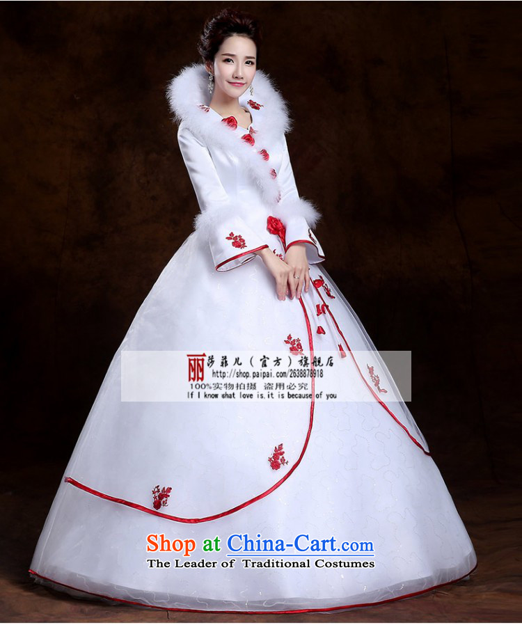 Wedding dresses new 2014 winter long-sleeved thick Korean version for autumn and winter, of gross cotton flowers with large L package marriage returning picture, prices, brand platters! The elections are supplied in the national character of distribution, so action, buy now enjoy more preferential! As soon as possible.
