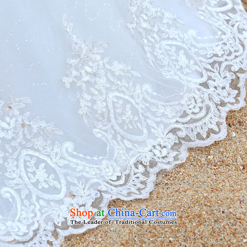 A bride wedding luxury water drilling wedding to align the princess Korean Bridal Suite 2015 new 917 L, a bride shopping on the Internet has been pressed.