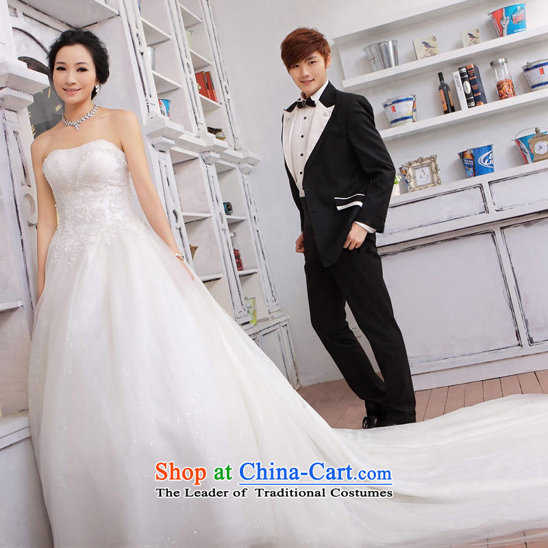 A bride wedding dresses bon bon princess wedding tail anointed chest wedding sweet wedding 845 tail , L, a bride shopping on the Internet has been pressed.