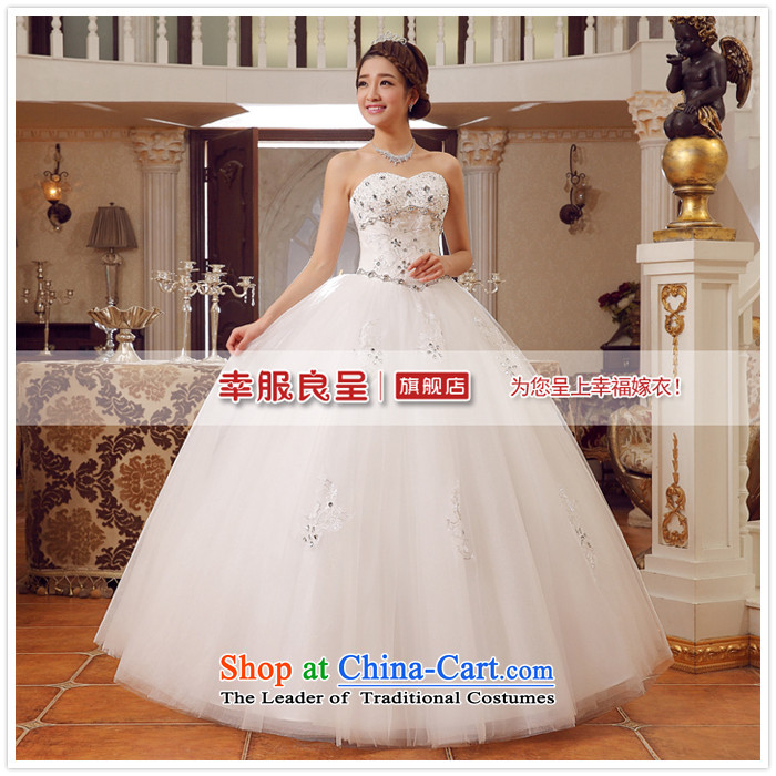 The privilege of serving-leung 2015 new bride Korean stylish wedding dress wiping the chest diamond align to Sau San Tie White XXL pictures wedding, prices, brand platters! The elections are supplied in the national character of distribution, so action, buy now enjoy more preferential! As soon as possible.