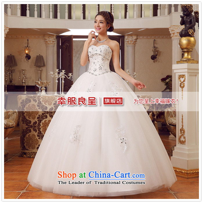 The privilege of serving-leung 2015 new bride Korean stylish wedding dress wiping the chest diamond align to Sau San Tie White XXL pictures wedding, prices, brand platters! The elections are supplied in the national character of distribution, so action, buy now enjoy more preferential! As soon as possible.