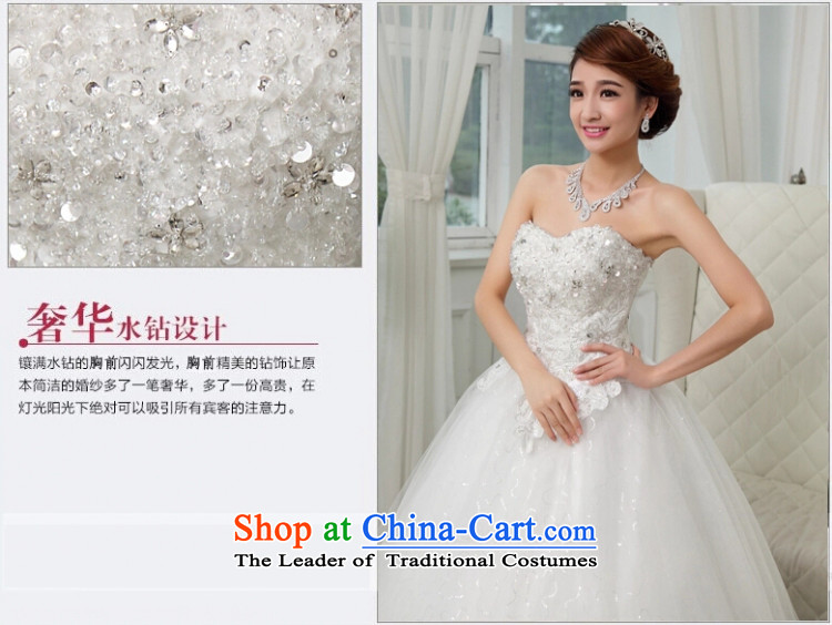 Yong-yeon and bride wedding dresses new 2015 winter marriage to align with chest stylish large fat mm thin hunsha graphics drill White M picture, prices, brand platters! The elections are supplied in the national character of distribution, so action, buy now enjoy more preferential! As soon as possible.