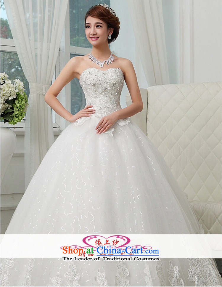 Yong-yeon and bride wedding dresses new 2015 winter marriage to align with chest stylish large fat mm thin hunsha graphics drill White M picture, prices, brand platters! The elections are supplied in the national character of distribution, so action, buy now enjoy more preferential! As soon as possible.