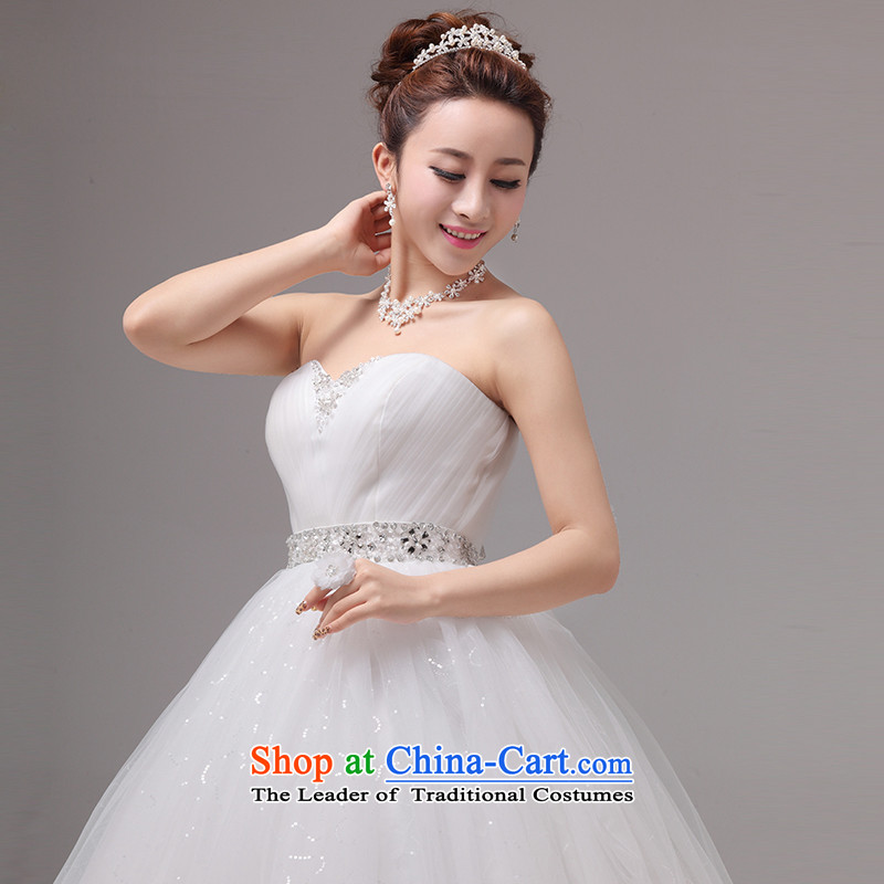 The Korean version of the Top Loin mslover video thin pregnant women wedding flower Princess Bride lace wedding diamond wiping the chest to bind with wedding HS131002 rice white XS( waist 1 foot) of Lisa (MSLOVER) , , , shopping on the Internet