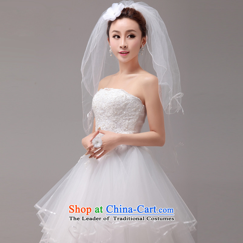 The beauty of small fresh mslover align to the bride out of Mary Magdalene chest bride Wedding 2014 new strap for larger wedding HS131003 rice white XS( waist 1 foot) of Lisa (MSLOVER) , , , shopping on the Internet