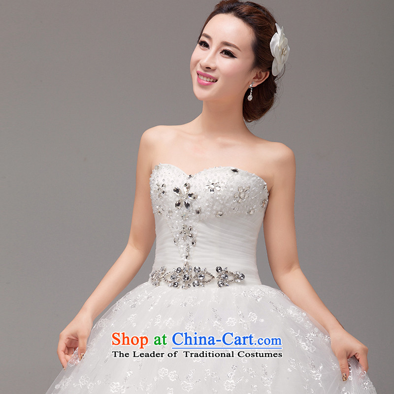 The Korean version of the video   mslover thin Princess Bride out a wedding lace anointed chest diamond align to bind with bride wedding HS131006 rice white 2 feet), PUERTORRICANS waistline, Lisa (MSLOVER) , , , shopping on the Internet