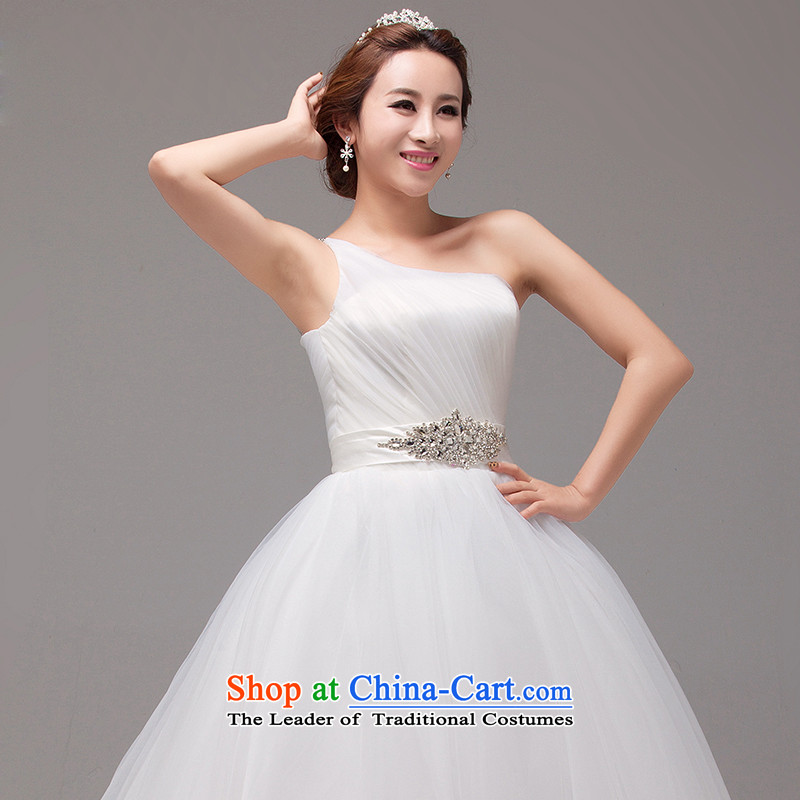 The Korean version of mslover noble oversized petticoats bon bon bride wedding elegant Shoulder Drill alignment to bind the flash with Princess wedding HS131008 rice white tailored - Contact the service center, Famous product Lisa (MSLOVER) , , , shopping