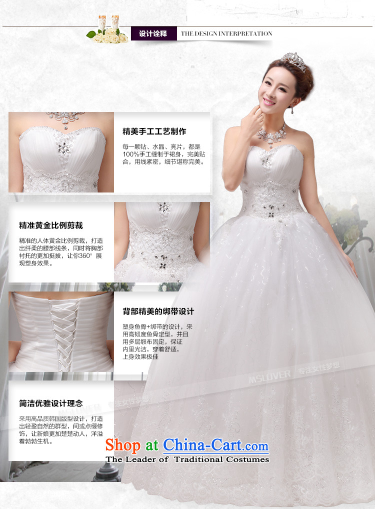  The new Korean-style mslover graphics to align with thin wedding crystal Princess Bride wedding sweet anointed chest lace wedding HS131004 rice white 2 feet) of PUERTORRICANS waist picture, prices, brand platters! The elections are supplied in the national character of distribution, so action, buy now enjoy more preferential! As soon as possible.