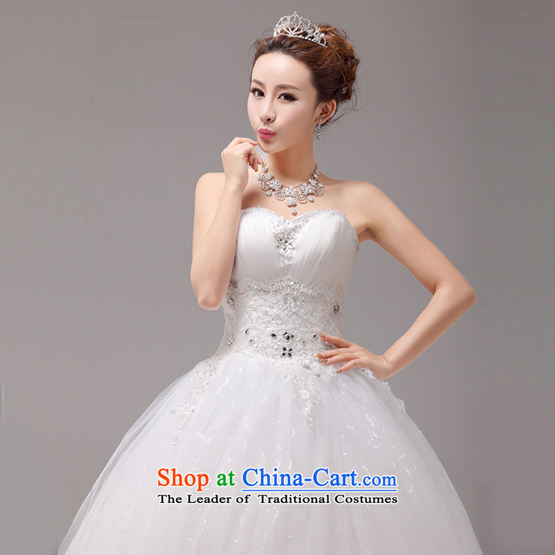  The new Korean-style mslover graphics to align with thin wedding crystal Princess Bride wedding sweet anointed chest lace wedding HS131004 rice white 2 feet), PUERTORRICANS waistline, Lisa (MSLOVER) , , , shopping on the Internet